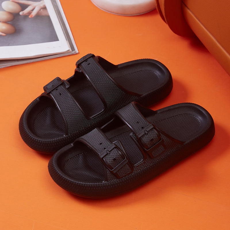 Soft Sole Slides/Sandals with buckle detail