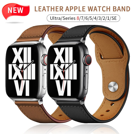 Real Leather Strap For Apple Watch