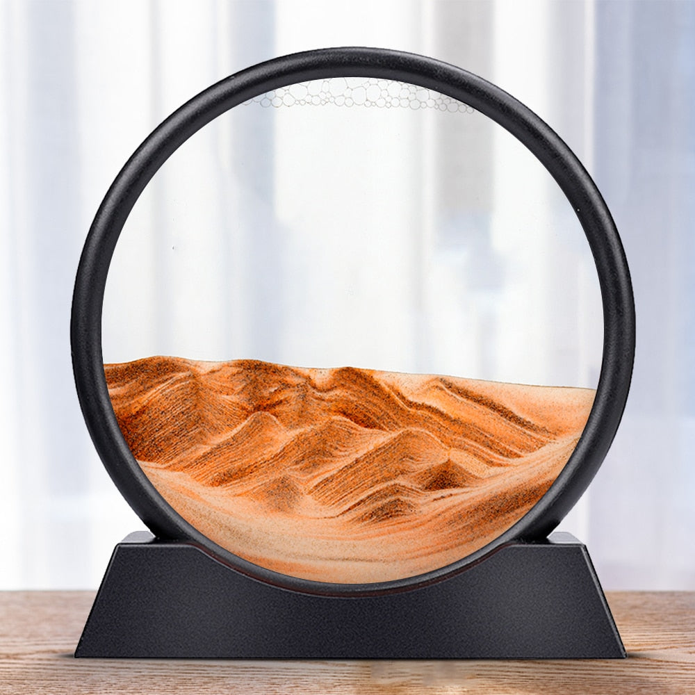 3D hourglass sand art