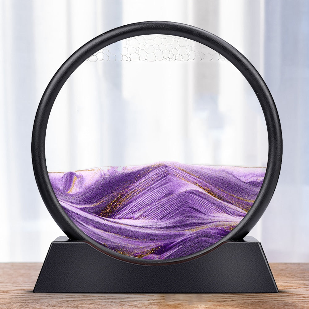 3D hourglass sand art